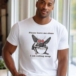 Mothman Eating Soup, Cute Cryptid T shirt 1