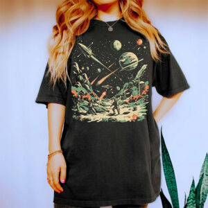 Space Battle Fighter Galaxy War Comfort Colors Tee