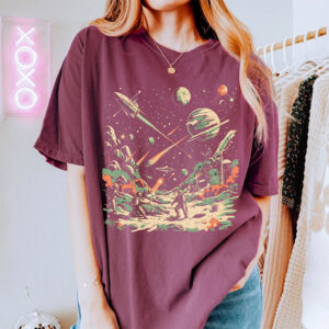 Space Battle Fighter Galaxy War Comfort Colors Tee 1