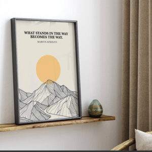 Marcus Aurelius Daily Stoic Poster Marcus Aurelius Daily Stoic Poster