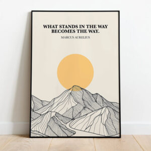 Marcus Aurelius Daily Stoic Poster Marcus Aurelius Daily Stoic Poster