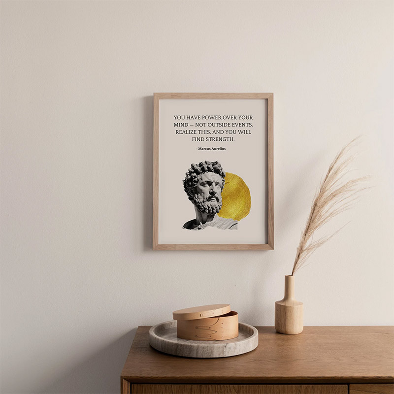 Marcus Aurelius Stoic Quotes Poster Marcus Aurelius Stoic Quotes Poster