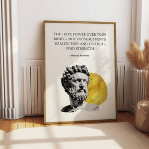 Marcus Aurelius Stoic Quotes Poster Marcus Aurelius Stoic Quotes Poster