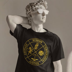 Stoic Virtues Temperance Justice & Courage Wisdom Shirt Stoic Virtues Temperance Justice & Courage Wisdom Shirt