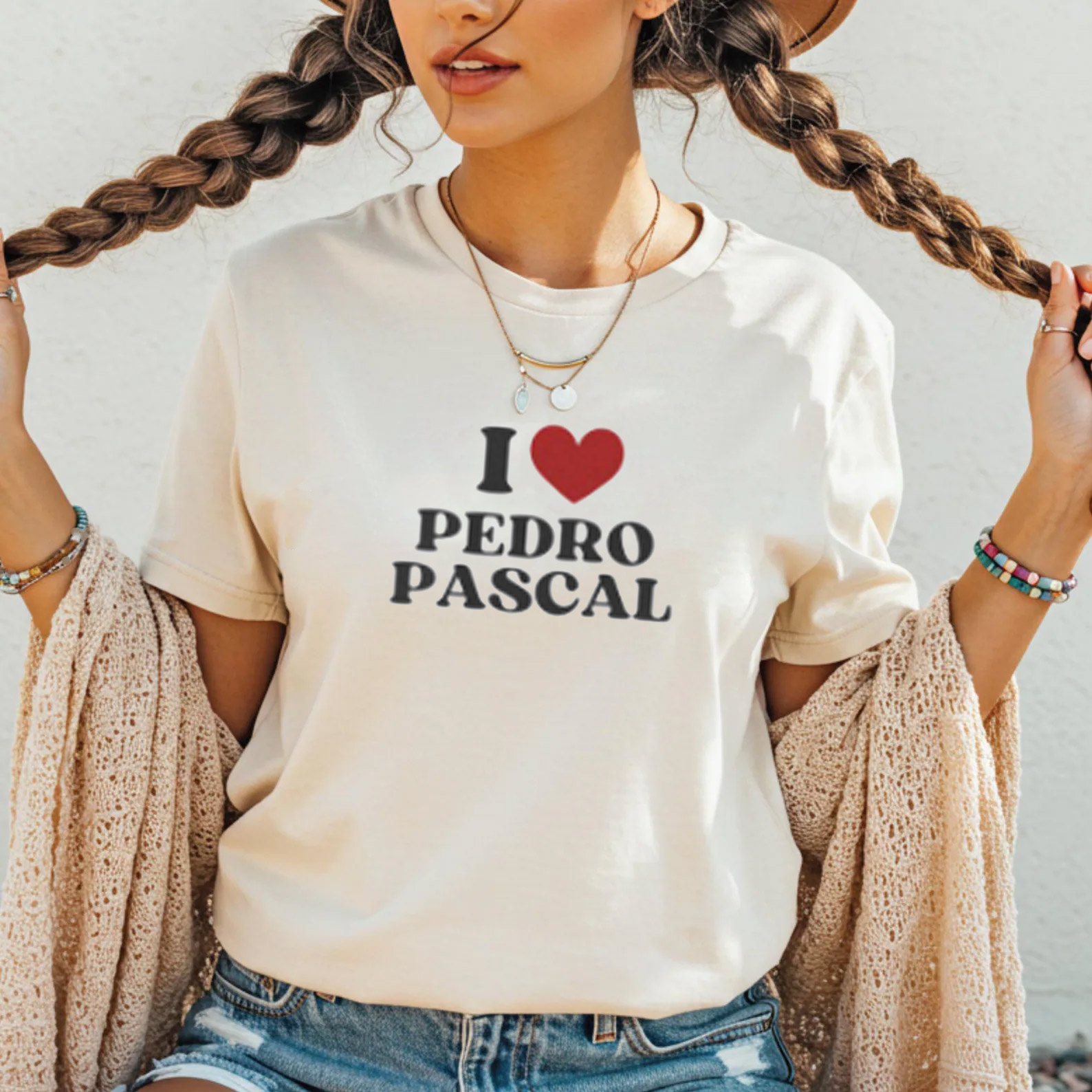 Funny I Love Pedro Pascal Merch Tee Funny I Love Pedro Pascal Merch Tee