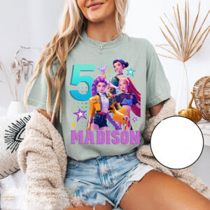Custom Huntrix Kpop Demon Hunters Comfort Colors Tee Custom Huntrix Kpop Demon Hunters Comfort Colors Tee