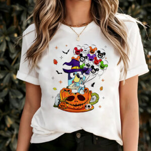 Bluey Halloween Vibes Cartoon T-shirt Bluey Halloween Vibes Cartoon T-shirt