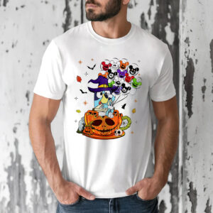 Bluey Halloween Vibes Cartoon T-shirt Bluey Halloween Vibes Cartoon T-shirt