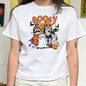 Booey Halloween Bluey Cartoon Holiday T-shirt Booey Halloween Bluey Cartoon Holiday T-shirt