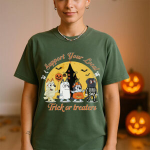 Halloween Bluey Trick Or Treaters Comfort Colors Tee 3