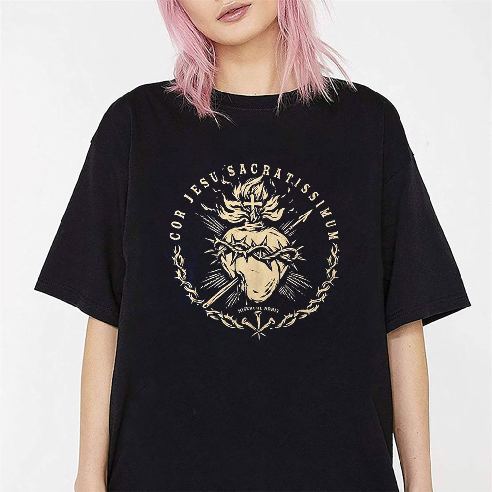 Adult Sacred Heart Of Jesus Tee Adult Sacred Heart Of Jesus Tee