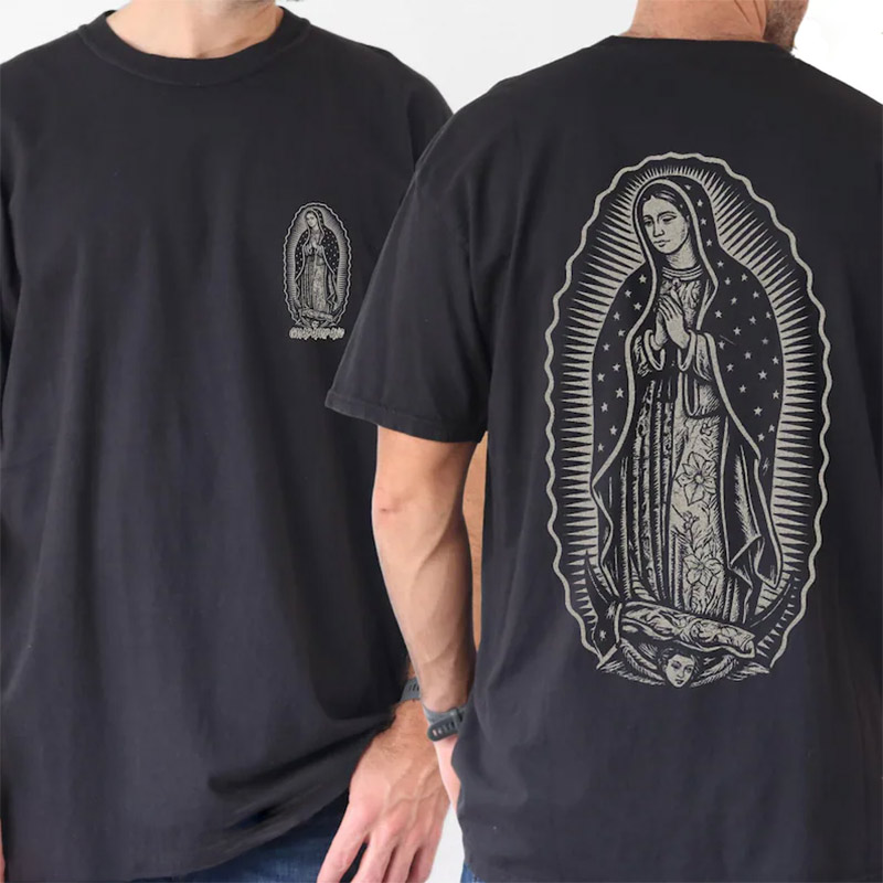 Devout Catholic Man Mary 2-sided Comfort Colors Tee Devout Catholic Man Mary 2-sided Comfort Colors Tee