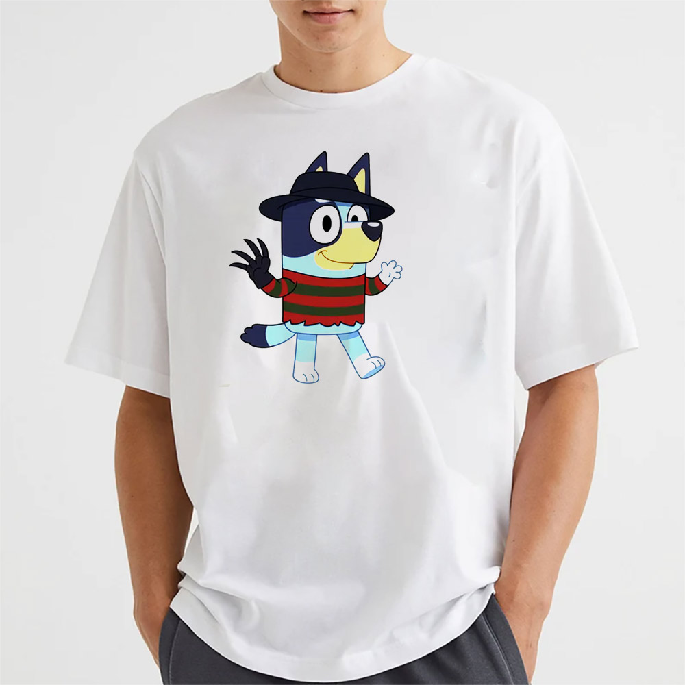 Bluey Halloween Trick Or Threat Tee Bluey Halloween Trick Or Threat Tee