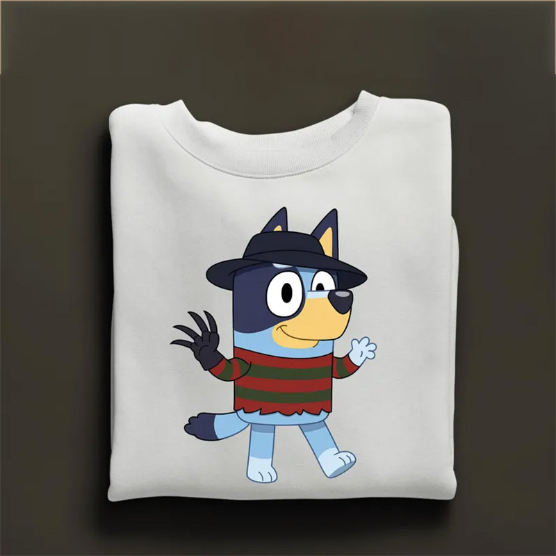 Bluey Halloween Trick Or Threat Tee Bluey Halloween Trick Or Threat Tee