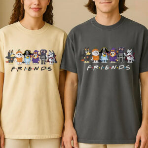 Halloween Bluey Friends Funny Bingo Comfort Colors Shirt
