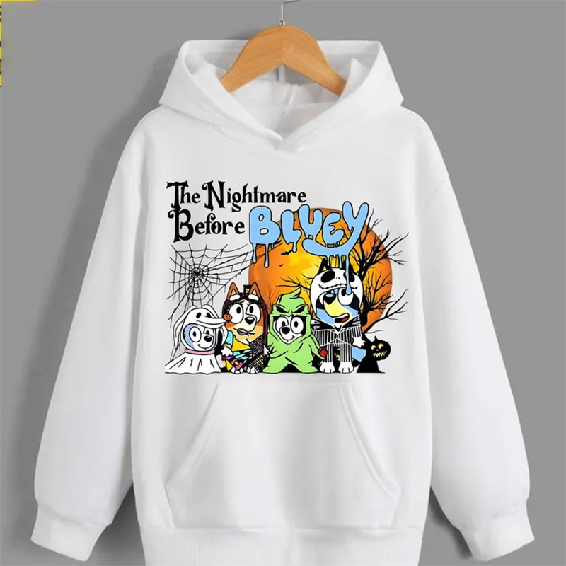Nightmare Before Bluey Spooky Cartoon Family Shirt Nightmare Before Bluey Spooky Cartoon Family Shirt