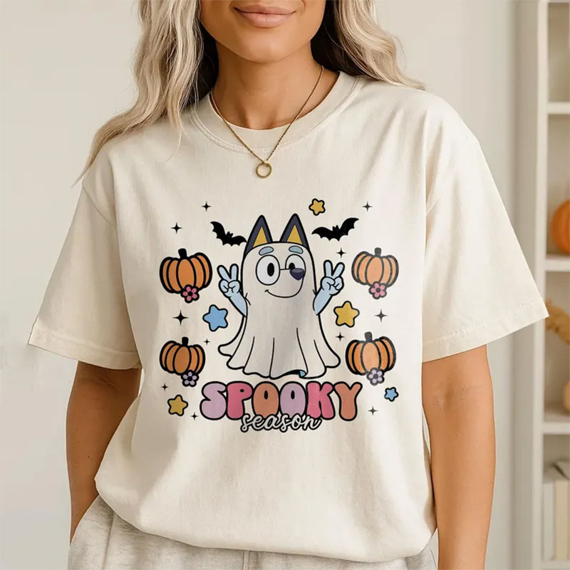 Spooky Season Halloween Bluey Cartoon  Shirt Spooky Season Halloween Bluey Cartoon  Shirt