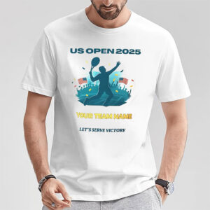 Editable US Open 2025 Tennis Team Shirt