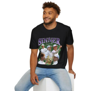 Jannik Sinner Grass Grand Slam 2025 Champion Bootleg T shirt 1