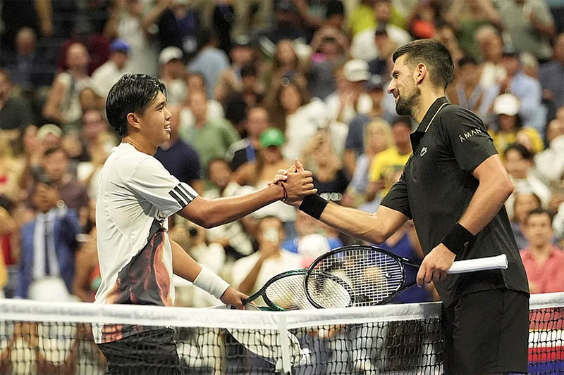 Novak Djokovic defeated Learner Tien
