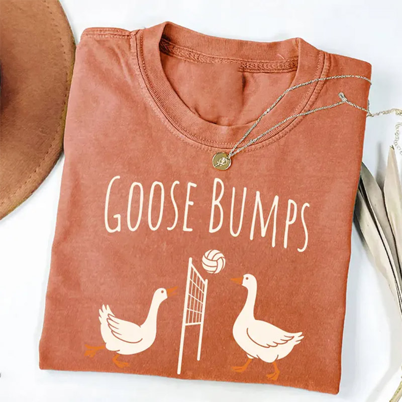 Goose Bumps, Silly Goose Plays Volleyball Comfort Colors Tee Goose Bumps, Silly Goose Plays Volleyball Comfort Colors Tee