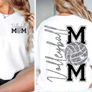 Volleyball Mama Funny Volleyball Team 2 sided Shirt