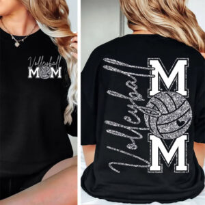 Volleyball Mama Funny Volleyball Team 2 sided Shirt 1