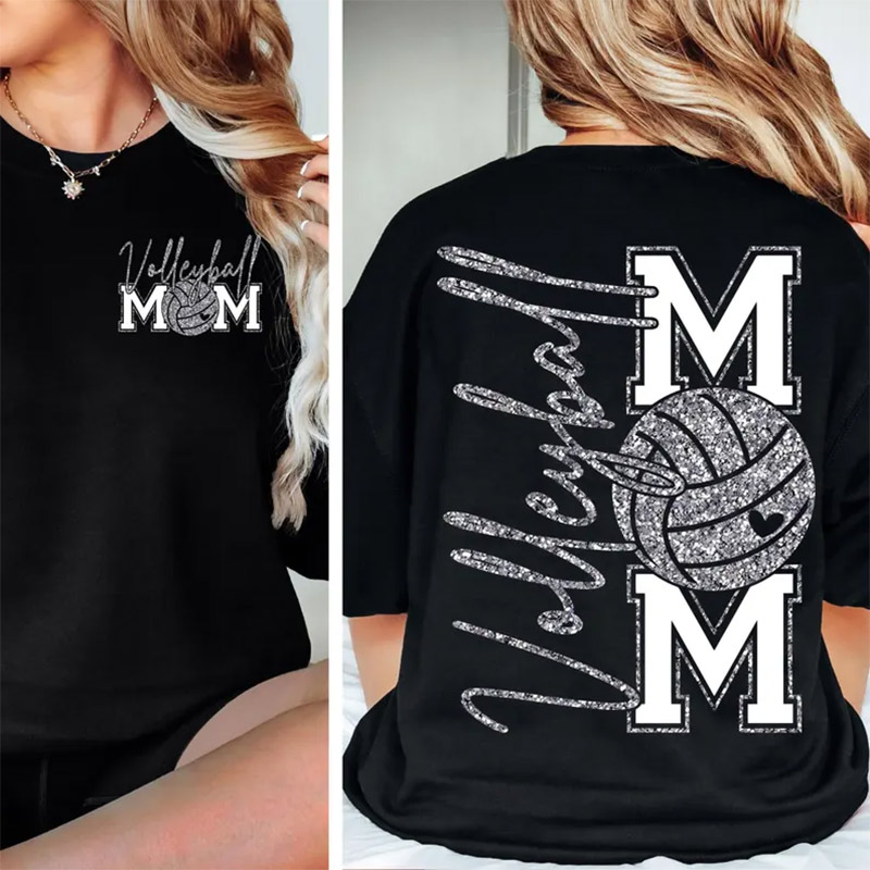 Volleyball Mama Funny Volleyball Team 2-sided Shirt Volleyball Mama Funny Volleyball Team 2-sided Shirt