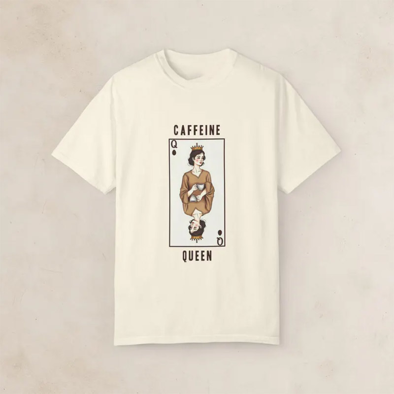 Caffeine Queen Funny World Coffee Day Shirt Caffeine Queen Funny World Coffee Day Shirt