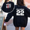 Caitlin Clark You Bet Three Point Shot  2-sided Shirt