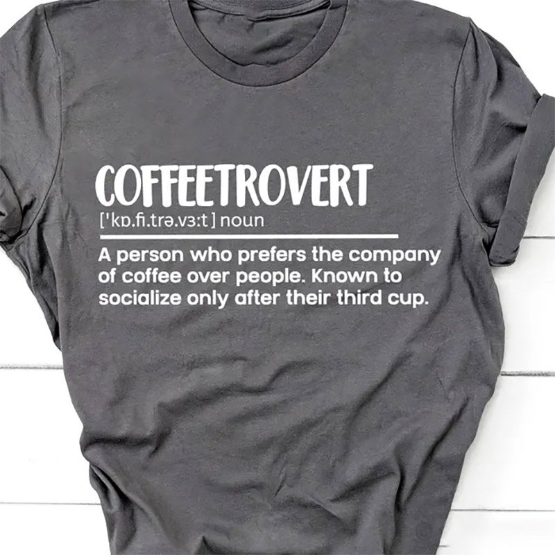 Coffeetrovert Definition Happy Coffee Day Shirt Coffeetrovert Definition Happy Coffee Day Shirt