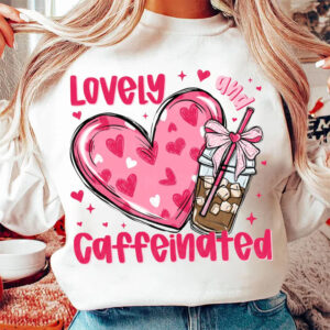 Lovely And Caffeinated Happy World Coffee Day Shirt Lovely And Caffeinated Happy World Coffee Day Shirt