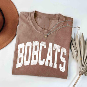 Bobcats Distressed Mascot, School Mascot Comfort Colors Tee Bobcats Distressed Mascot, School Mascot Comfort Colors Tee