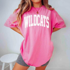 Wildcats Mascot, Wildcats Team Comfort Colors Shirt 1
