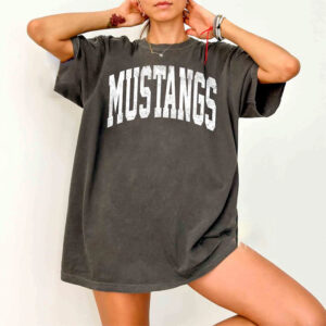 Mustangs School Mascot Comfort Colors Shirt 2