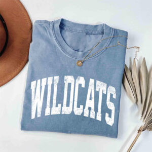 Wildcats Mascot, Wildcats Team Comfort Colors Shirt 2