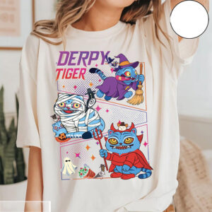 Halloween Tiger Derpy Kpop Demon Hunter Shirt Halloween Tiger Derpy Kpop Demon Hunter Shirt