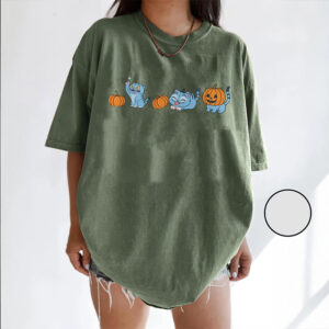 Spooky Season Demon Hunter, Halloween Tiger Demon Comfort Colors Shirt 1