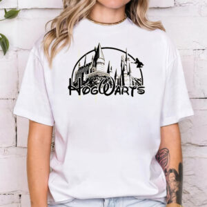 Harry Potter Hogwarts Castle Retro T-shirt