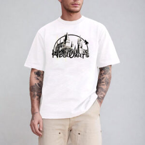 Harry Potter Hogwarts Castle Retro T shirt 2