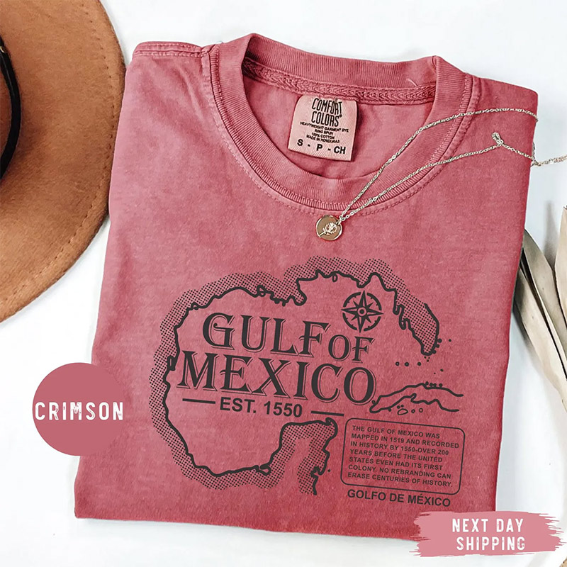 Gulf Of Mexico 1550 Vintage Political Comfort Colors Tee