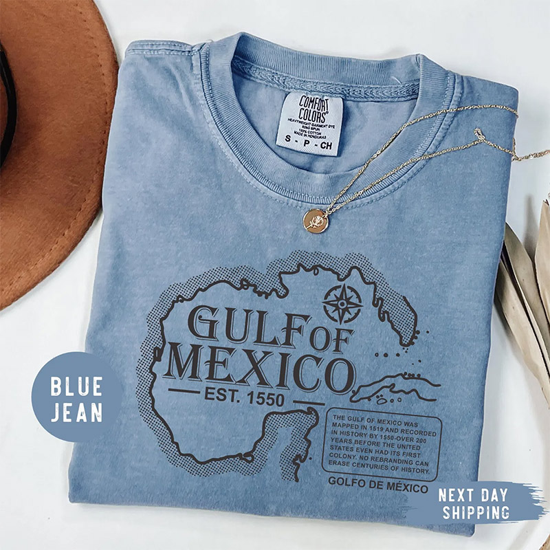 Gulf Of Mexico 1550 Vintage Political Comfort Colors Tee