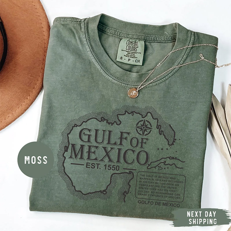 Gulf Of Mexico 1550 Vintage Political Comfort Colors Tee