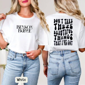 Benson Boone Beautiful Things 2 sided T shirt 2
