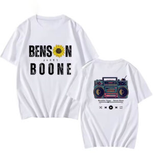 Benson Boone Beautiful Things Radio 2 sided T shirt 2