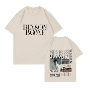Benson Boone Fireworks & Rollerblades World Tour 2 sided T shirt 2