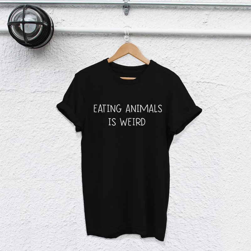 Eating Animals Is Weird Happy Vegetarian Day Shirt Eating Animals Is Weird Happy Vegetarian Day Shirt