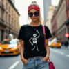 Halloween Skeleton Dancing Graphic Tee