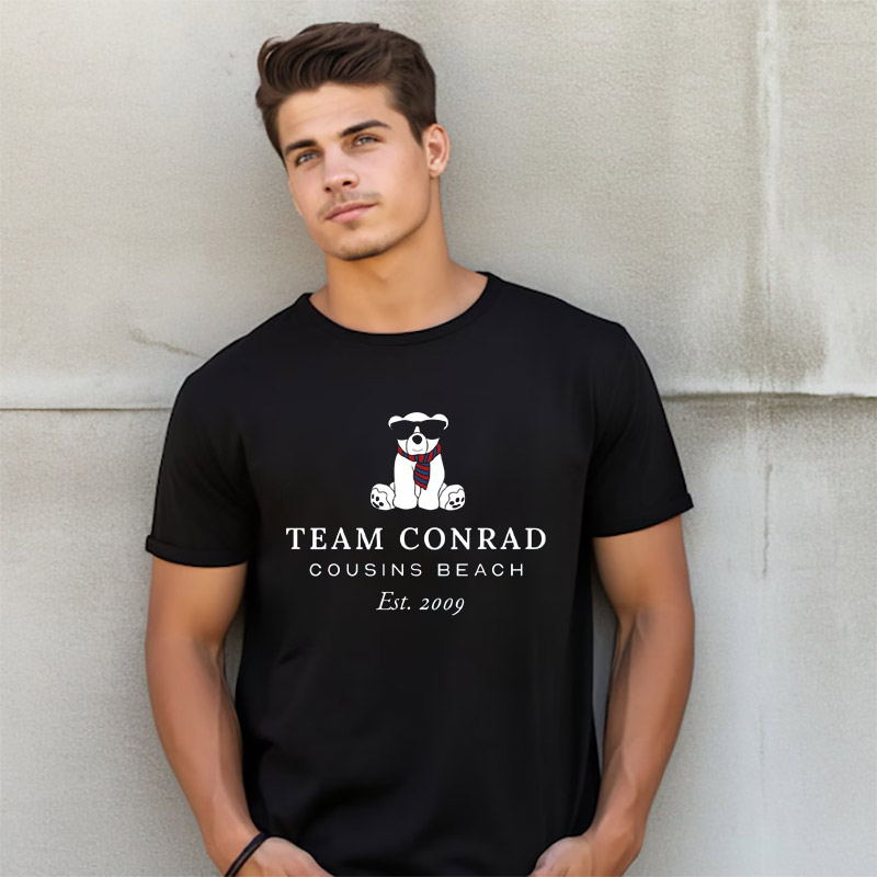 Team Conrad Cousins Beach Est 2009 T-Shirt Team Conrad Cousins Beach Est 2009 T-Shirt