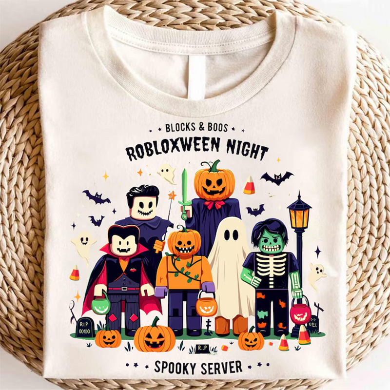 Roblox Halloween, Spooky Server Night Robloxween Tee Roblox Halloween, Spooky Server Night Robloxween Tee